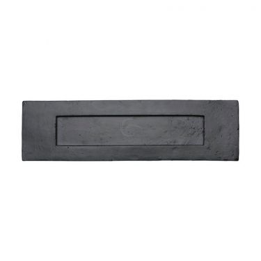 Click Here To Enlarge This Photo Of FB467 343 M.Marcus Black Iron Rustic Letterplate 13 ½" x 3 2/3"