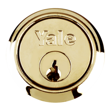 Click Here To Enlarge This Photo Of 2664 - YALE 1109 Rim Cylinder 5 Pin - Polished Brass Keyed To Differ
