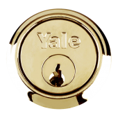 2664 - YALE 1109 Rim Cylinder 5 Pin - Polished Brass Keyed To Differ