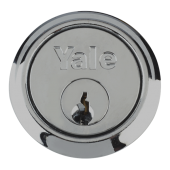 L11727 - YALE 1109 Rim Cylinder 5 Pin - Polished Chrome Keyed to Differ