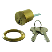 L13402 - YALE X5 X-TECH Rim Cylinder 6 Pin - Polished Brass Keyed to Differ