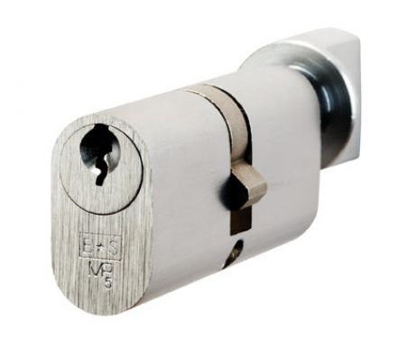 Click Here To Enlarge This Photo Of CYA72370SC - Carlisle Brass Eurospec 5 Pin Oval Profile Cylinder & Turn 70mm (35/35T) Satin Chrome