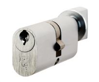 CYA72370SC - Carlisle Brass Eurospec 5 Pin Oval Profile Cylinder & Turn 70mm (35/35T) Satin Chrome