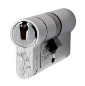 CYX7123545SC - Carlisle Brass Eurospec MPX6 1* British Standard 6 Pin Euro Profile Double Cylinder 80mm (35/45) Satin Chrome