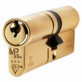 CYX7123550PB - Carlisle Brass Eurospec MPX6 1* British Standard 6 Pin Euro Profile Double Cylinder 85mm (35/50) Polished Brass