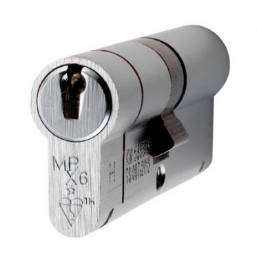 Click Here To Enlarge This Photo Of CYX7124550SC - Carlisle Brass Eurospec MPX6 1* British Standard 6 Pin Euro Profile Double Cylinder 95mm (45/50) Satin Chrome