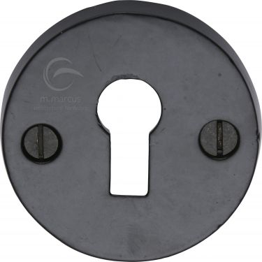 Click Here To Enlarge This Photo Of FB553 M.Marcus Black Iron Rustic Key Escutcheon