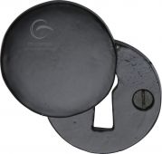 FB554 M.Marcus Black Iron Rustic Covered Keyhole Round