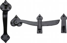 FB568 M.Marcus Black Iron Rustic Gate Latch