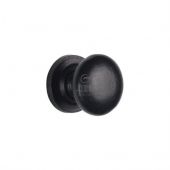 FB613 25 M.Marcus Black Iron Rustic Cabinet Knob on Plate Round Design 25mm