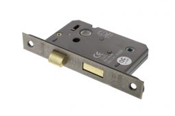 Atlantic - ALKBATH25DS Mortice Bathroom Lock [CE] 2.5" - Distressed Silver