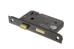 Atlantic - ALKBATH3BN Mortice Bathroom Lock [CE] 3" - Black Nickel