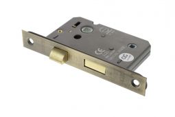 Atlantic - ALKBATH3MAB Mortice Bathroom Lock [CE] 3" - Matt Antique Brass