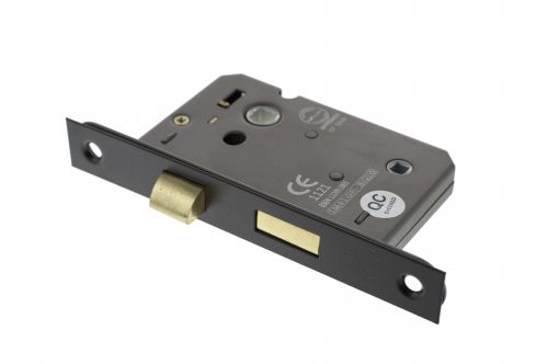 Click Here To Enlarge This Photo Of Atlantic - ALKBATH3MB Mortice Bathroom Lock [CE] 3" - Matt Black