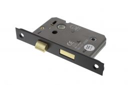 Atlantic - ALKBATH3MB Mortice Bathroom Lock [CE] 3" - Matt Black