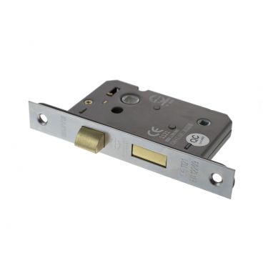 Click Here To Enlarge This Photo Of Atlantic - ALKBATH3SC Mortice Bathroom Lock [CE] 3" - Satin Chrome