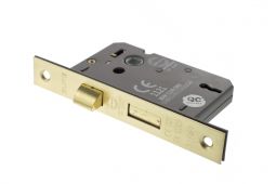 Atlantic - ALKSASH3LK25SB 3 Lever Key Mortice Sashlock [CE] 2.5" - Satin Brass