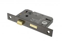 Atlantic - ALKSASH3LK25UB 3 Lever Key Mortice Sashlock [CE] 2.5" - Urban Bronze