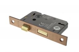 Atlantic - ALKSASH3LK25USC 3 Lever Key Mortice Sashlock [CE] 2.5" - Urban Satin Copper