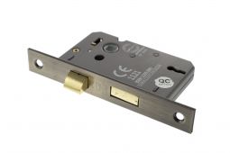 Atlantic - ALKSASH3LK3AB 3 Lever Key Mortice Sashlock [CE] 3" - Antique Brass