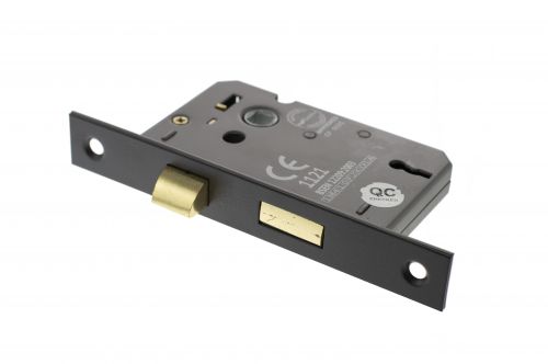 Click Here To Enlarge This Photo Of Atlantic - ALKSASH3LK3MB 3 Lever Key Mortice Sashlock [CE] 3" - Matt Black