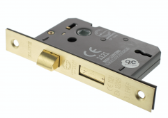 Atlantic - ALKSASH3LK3SB 3 Lever Key Mortice Sashlock [CE] 3" - Satin Brass