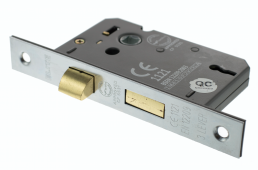 Atlantic - ALKSASH3LK3SC 3 Lever Key Mortice Sashlock [CE] 3" - Satin Chrome