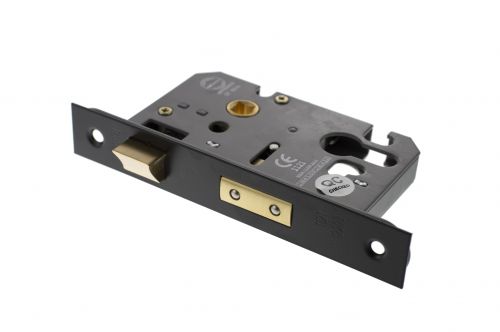 Click Here To Enlarge This Photo Of Atlantic - ALKSASHE25MB Euro Profile Mortice Sashlock [CE] 2.5" - Matt Black