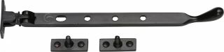 FB992 10 M.Marcus Black Iron Rustic Casement Window Stay 10"