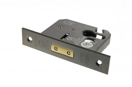Click Here To Enlarge This Photo Of Atlantic - ALKDEADE25BN Euro Profile Mortice Deadlock [CE] 2.5" - Black Nickel