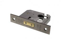 Atlantic - ALKDEADE25DS Euro Profile Mortice Deadlock [CE] 2.5" - Distressed Silver