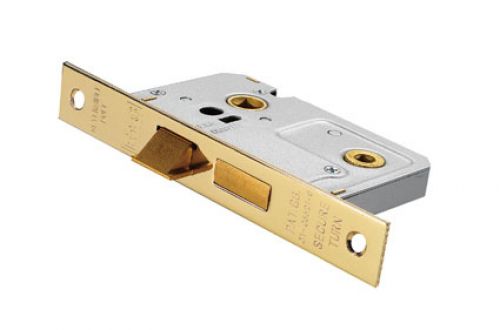 Click Here To Enlarge This Photo Of BAE5025EB - Carlisle Brass Eurospec Bathroom Lock (Economy) 2.5" Electro Brass