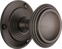 GOO986-MB Heritage Brass Mortice Knob on Rose Goodrich Design Matt Bronze Finish