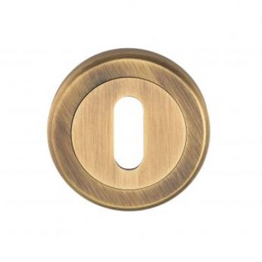 Click Here To Enlarge This Photo Of SZM003AB - Carlisle Brass Serozzetta Standard Key Escutcheon (Concealed Fix) Antique Brass