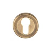 SZM001AB - Carlisle Brass Serozzetta Euro Profile Escutcheon (Concealed Fix) Antique Brass
