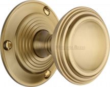 GOO986-SB Heritage Brass Mortice Knob on Rose Goodrich Design Satin Brass Finish