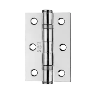HIN1322CP - Carlisle Brass Eurospec 76mm x 51mm x 2mm Ball Bearing Hinges Polished Chrome