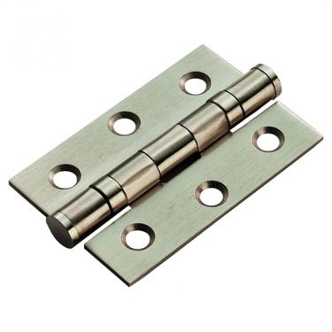 Click Here To Enlarge This Photo Of HIN1322SNP - Carlisle Brass Eurospec 76mm x 51mm x 2mm Ball Bearing Hinges Satin Nickel