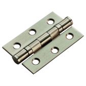 HIN1322SNP - Carlisle Brass Eurospec 76mm x 51mm x 2mm Ball Bearing Hinges Satin Nickel