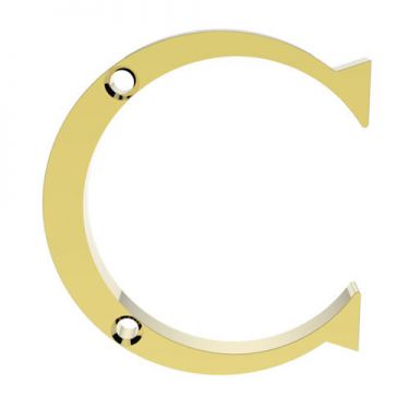 Click Here To Enlarge This Photo Of NC - Carlisle Brass Letter Face Fix (C) 53mm Polished Brass