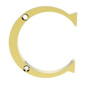 NC - Carlisle Brass Letter Face Fix (C) 53mm Polished Brass
