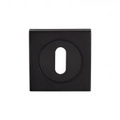 SZM003SQMB - Carlisle Brass Serozzetta Square Standard Key Escutcheon (Concealed Fix) Matt Black