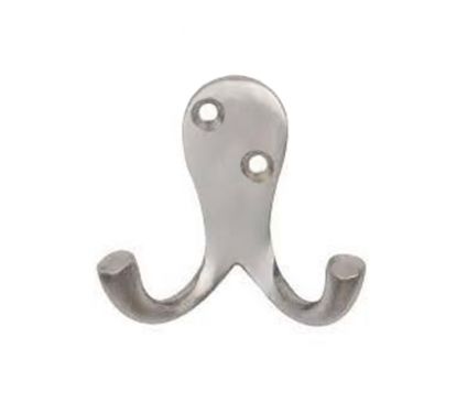 Click Here To Enlarge This Photo Of AA27SC - Carlisle Brass Victorian - Double Robe Hook Satin Chrome