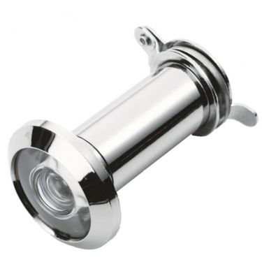Click Here To Enlarge This Photo Of AA77CP - Carlisle Brass Door Viewer 180 Degrees Glass Lens Polished Chrome