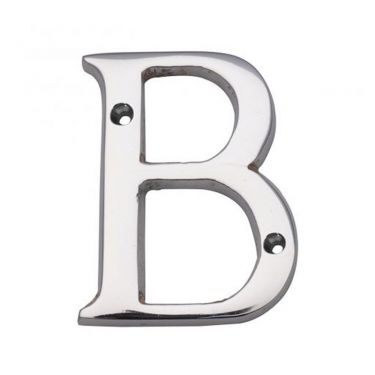 Click Here To Enlarge This Photo Of NBCP - Carlisle Brass Letter Face Fix (B) 53mm Polished Chrome
