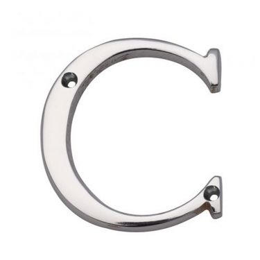 Click Here To Enlarge This Photo Of NCCP - Carlisle Brass Letter Face Fix (C) 53mm Polished Chrome
