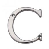 NCSC - Carlisle Brass Letter Face Fix (C) 53mm Satin Chrome