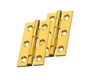 FTD800C - Carlisle Brass Fingertip Design Cabinet Hinge 50 x 28 x 1.5mm Polished Brass