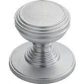 DK47BSC - Carlisle Brass Delamain Plain Knob 25mm Satin Chrome