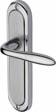 Click Here To Enlarge This Photo Of HEN1210-AP Heritage Brass Door Handle Lever Latch Henley Design Apollo Finish